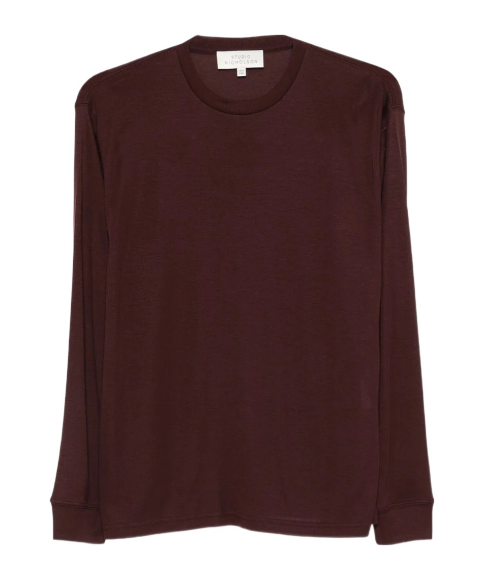 Studio Nicholson Simmons Long-sleeve T-shirt In Brown