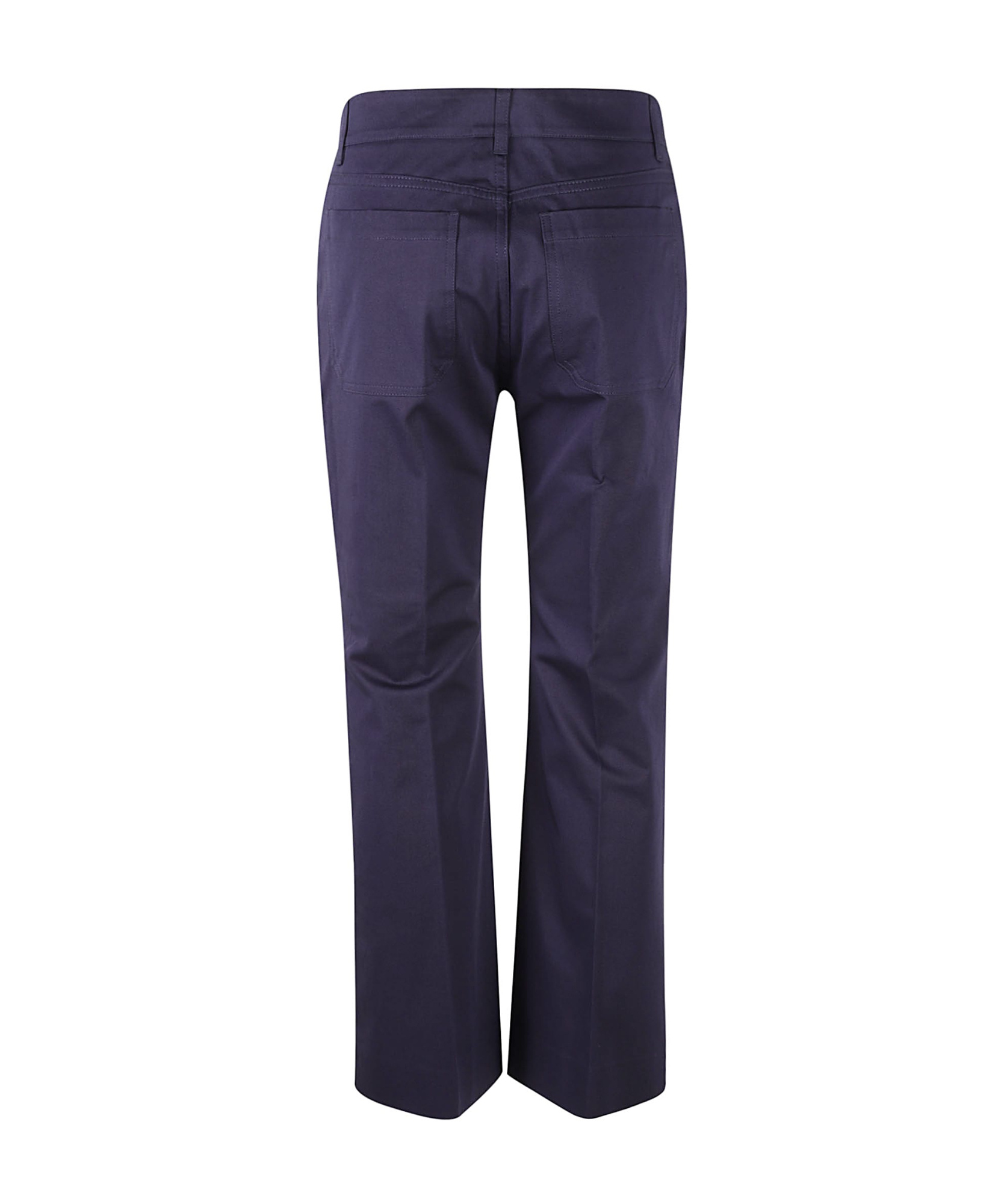 Weekend Max Mara Casual Pants With Belt Loops In Navy Blue