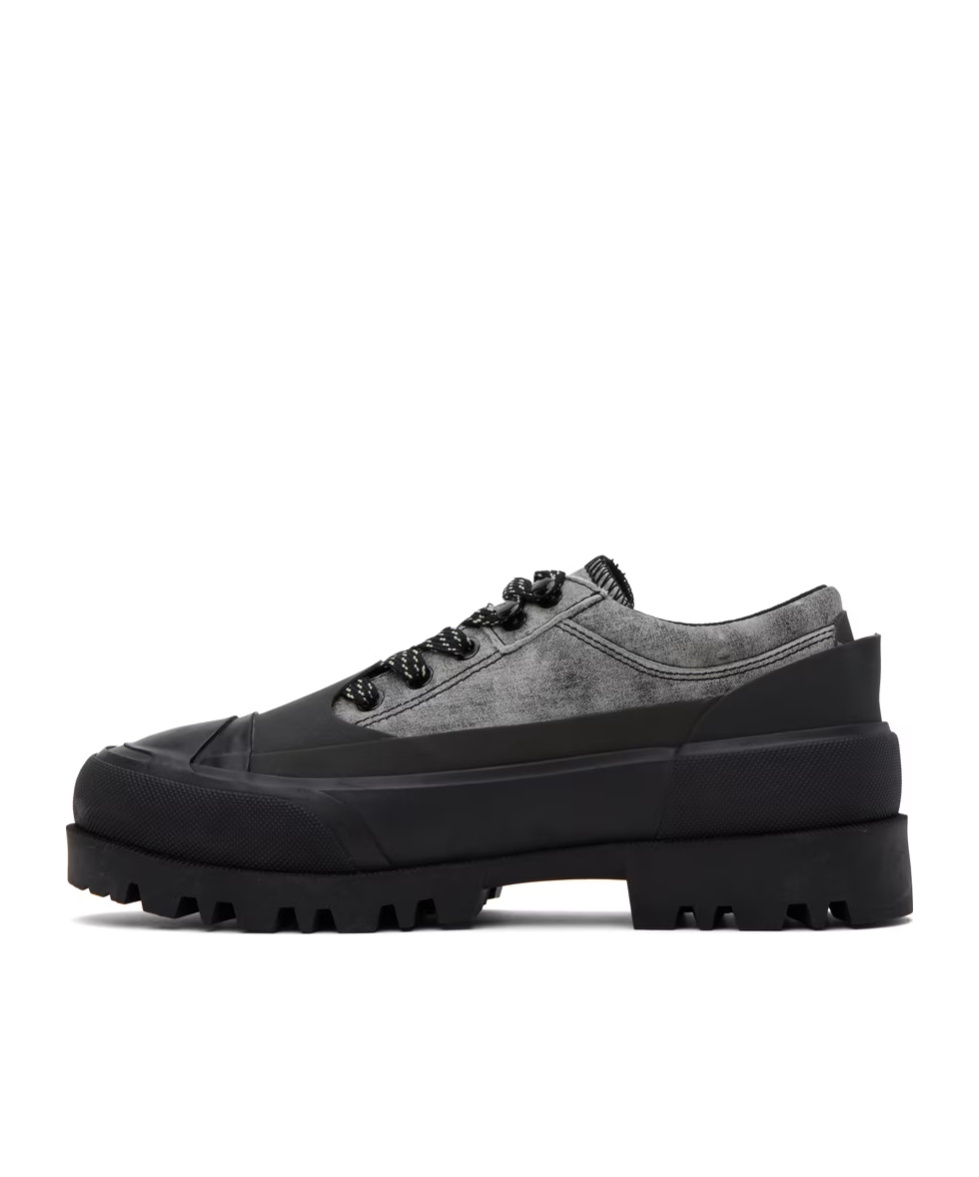 Diesel D-hiko Sh X Spliced Business Casual Shoes In Black
