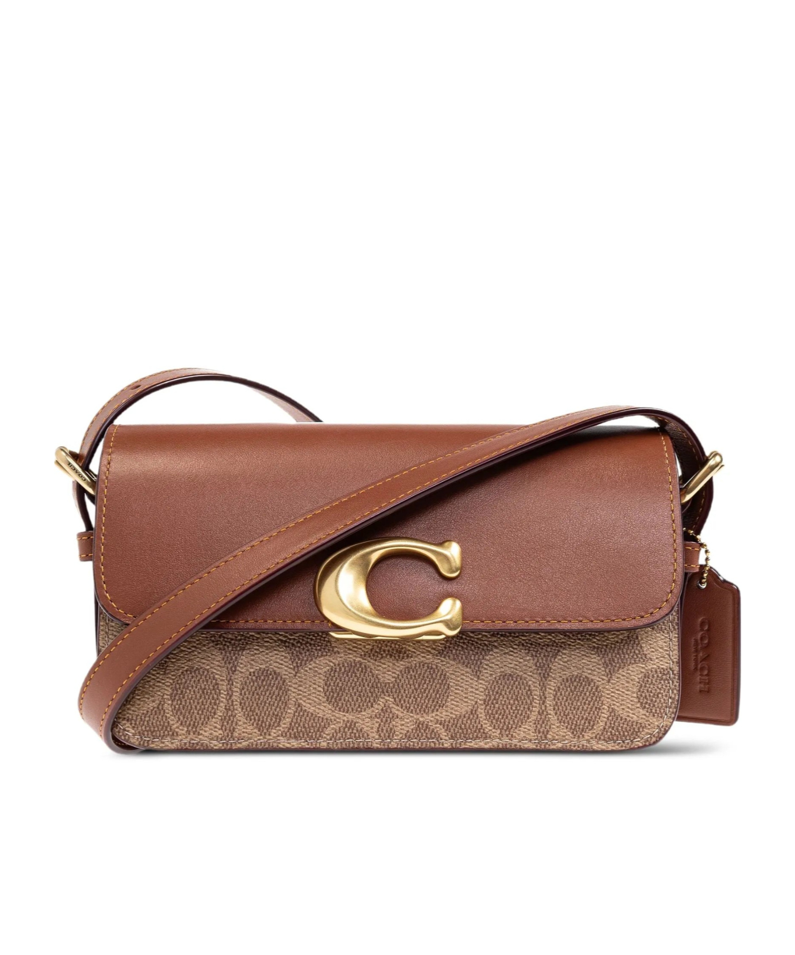 Coach Zoe Signature Coated Canvas Tan Caramel Shoulder Bag