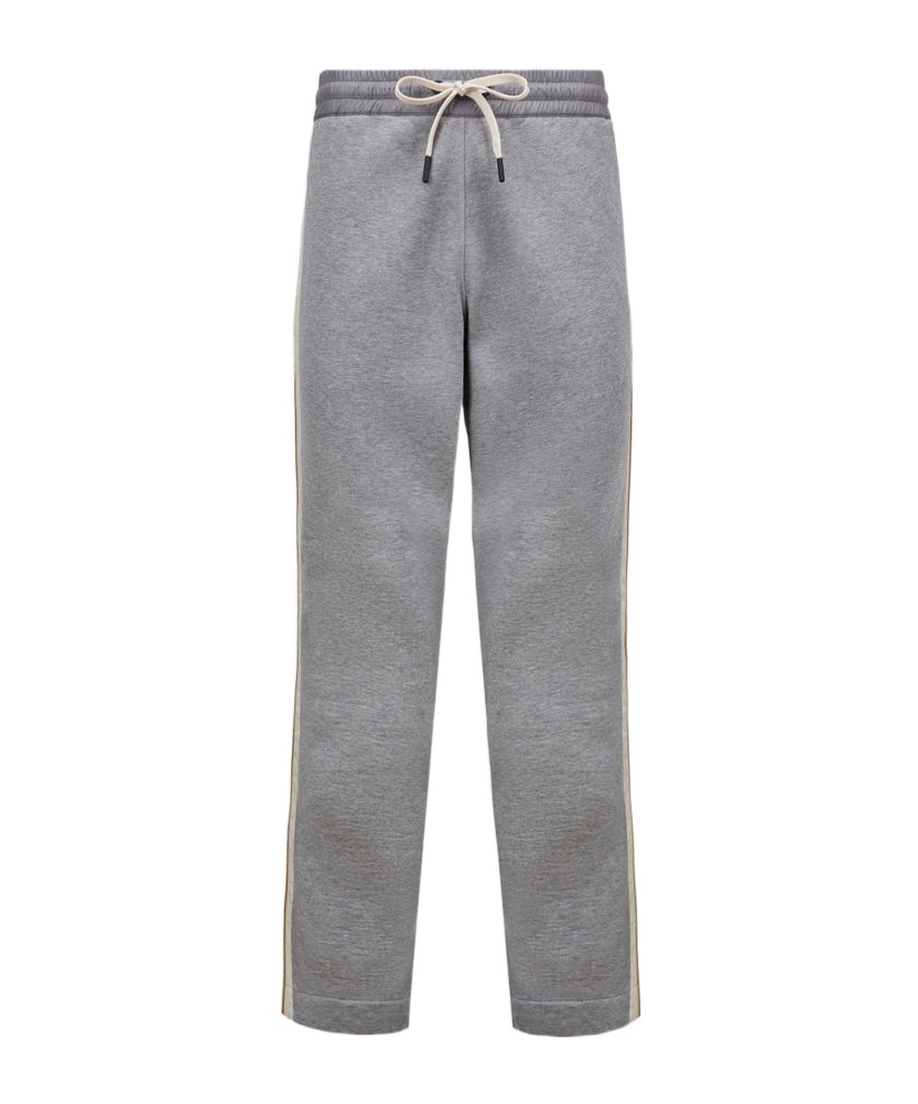 Moncler Logo-patch Track Pants In Gray