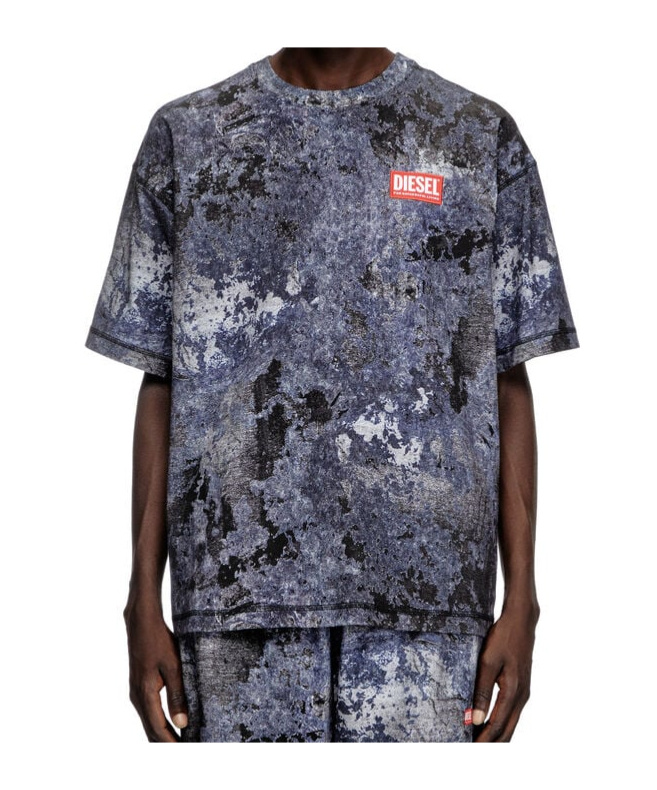 Diesel T-boxt-r12 T-shirt In Black