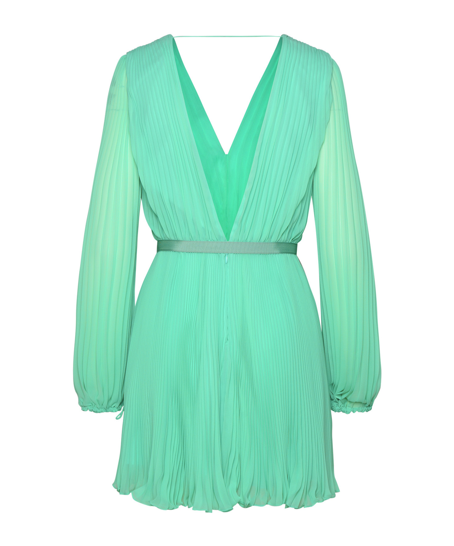 Max Mara Visita Green Polyester Dress In Green