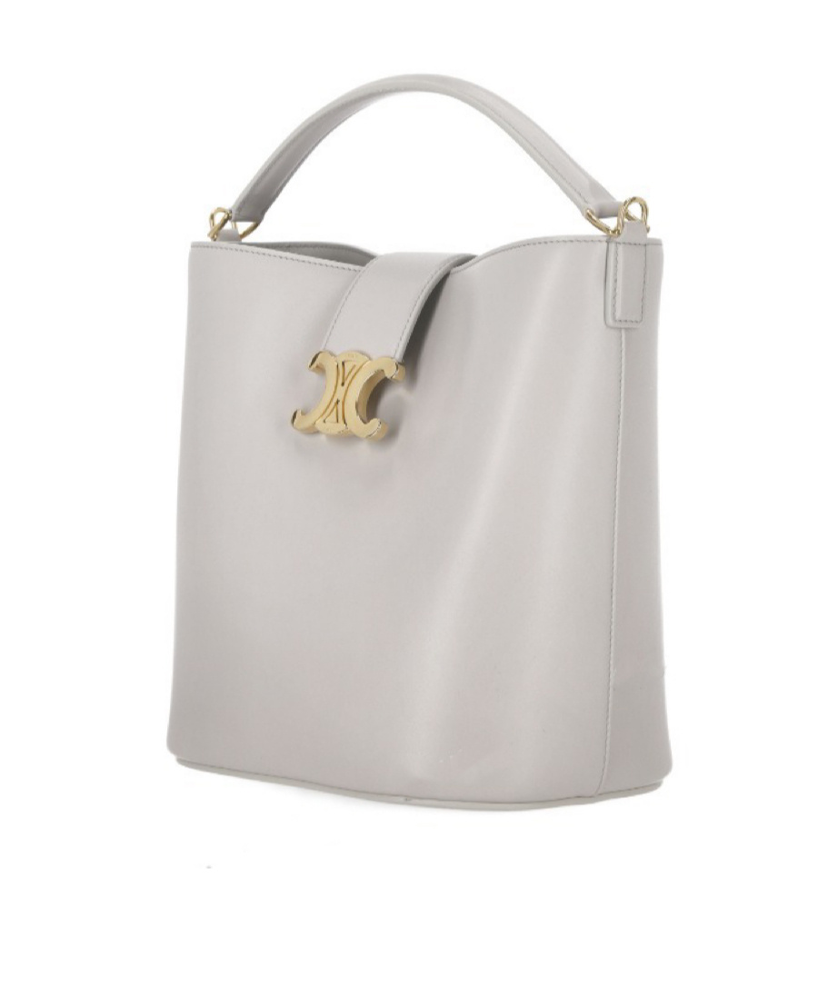 Celine Medium Logo Handbag In White