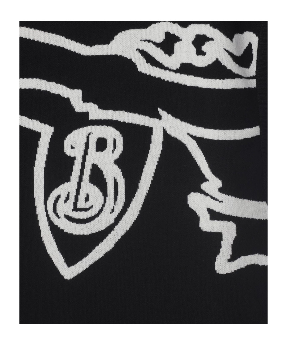 Burberry Ekd Cotton Blend Vest In Black