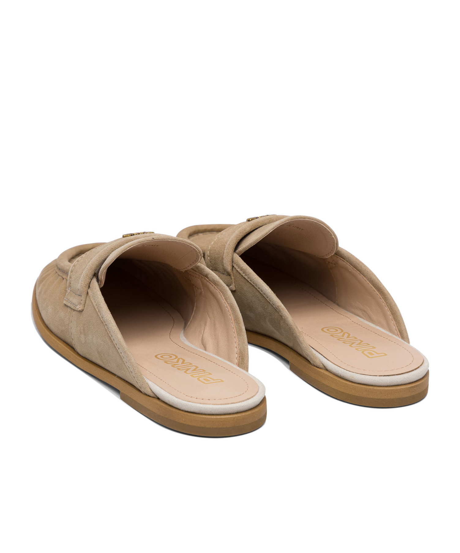 Shop Pinko Love Birds Slides In Brown