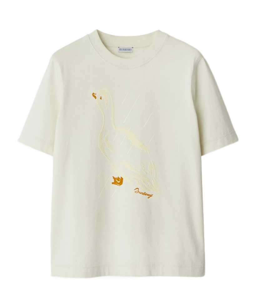 Burberry Cotton Duck T-shirt In White