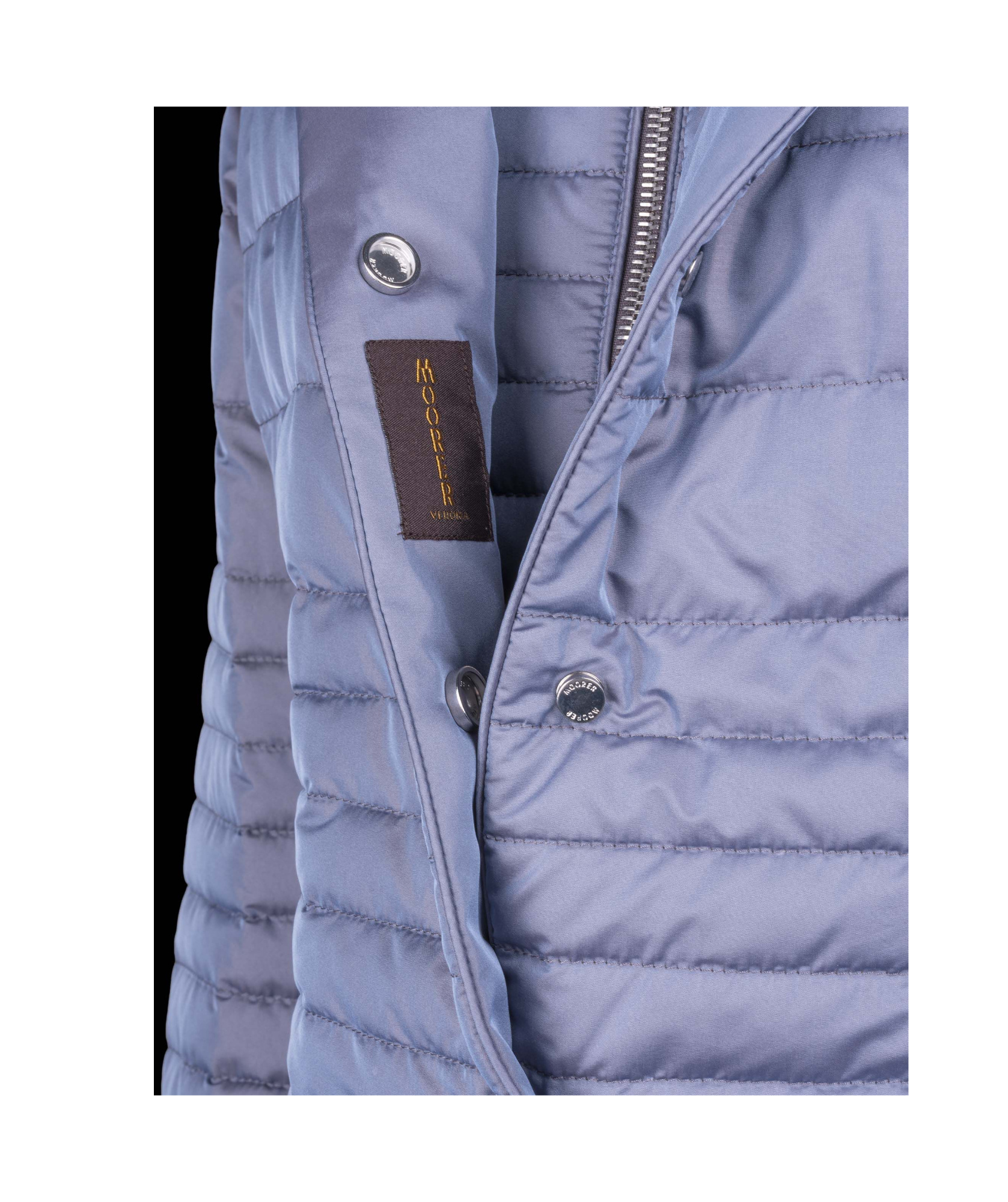 Moorer Long-sleeved Down Jacket In Purple