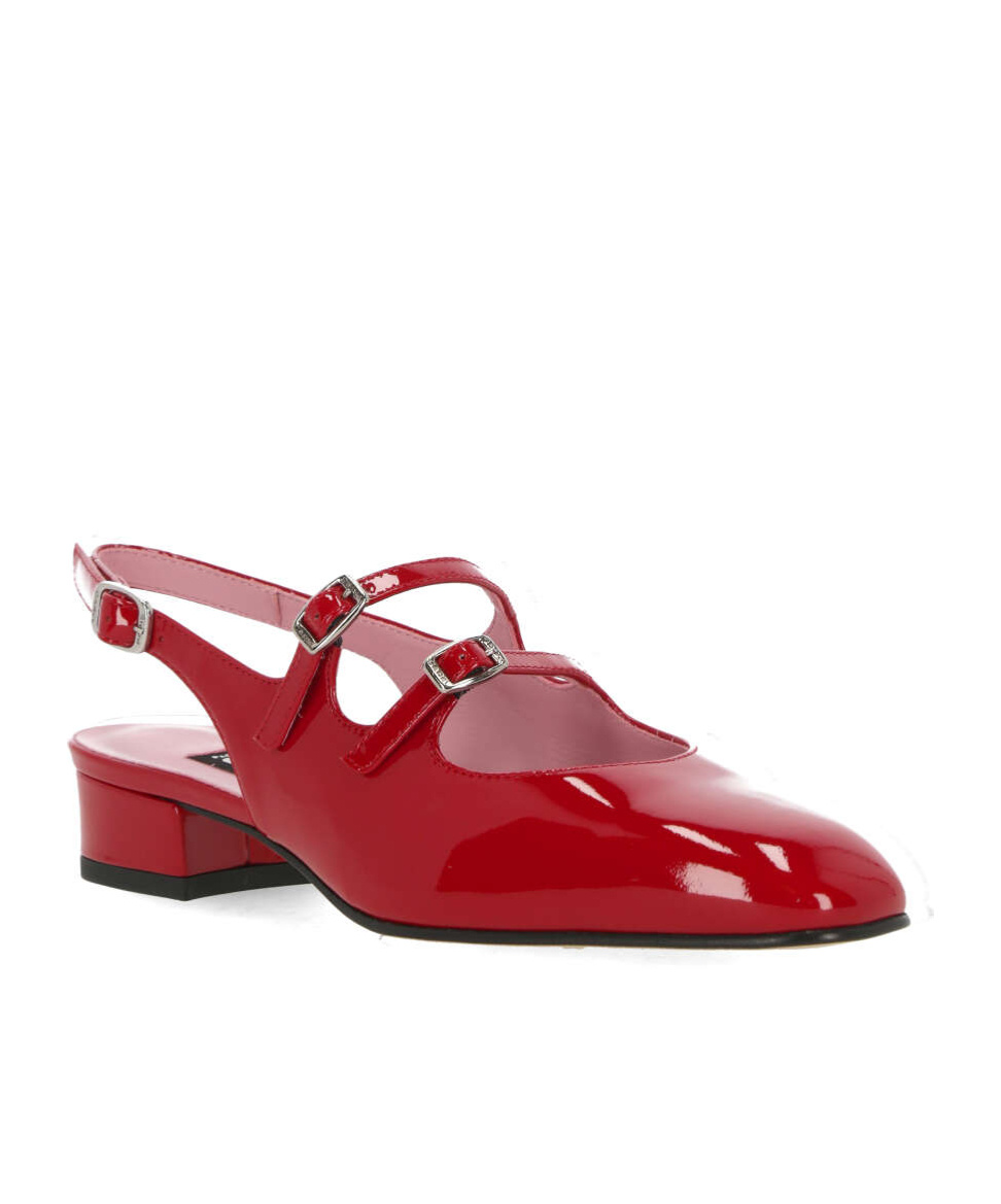 Carel Paris Slingback In Red Patent Leather