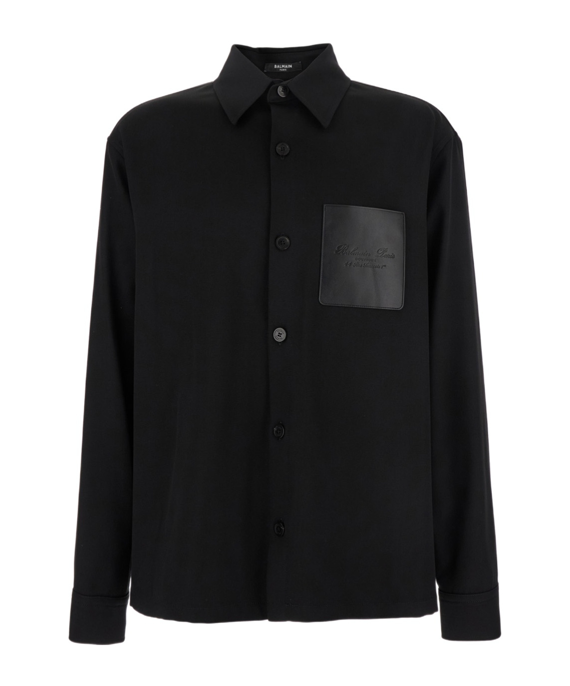 Balmain Long-sleeved Shirt In Black
