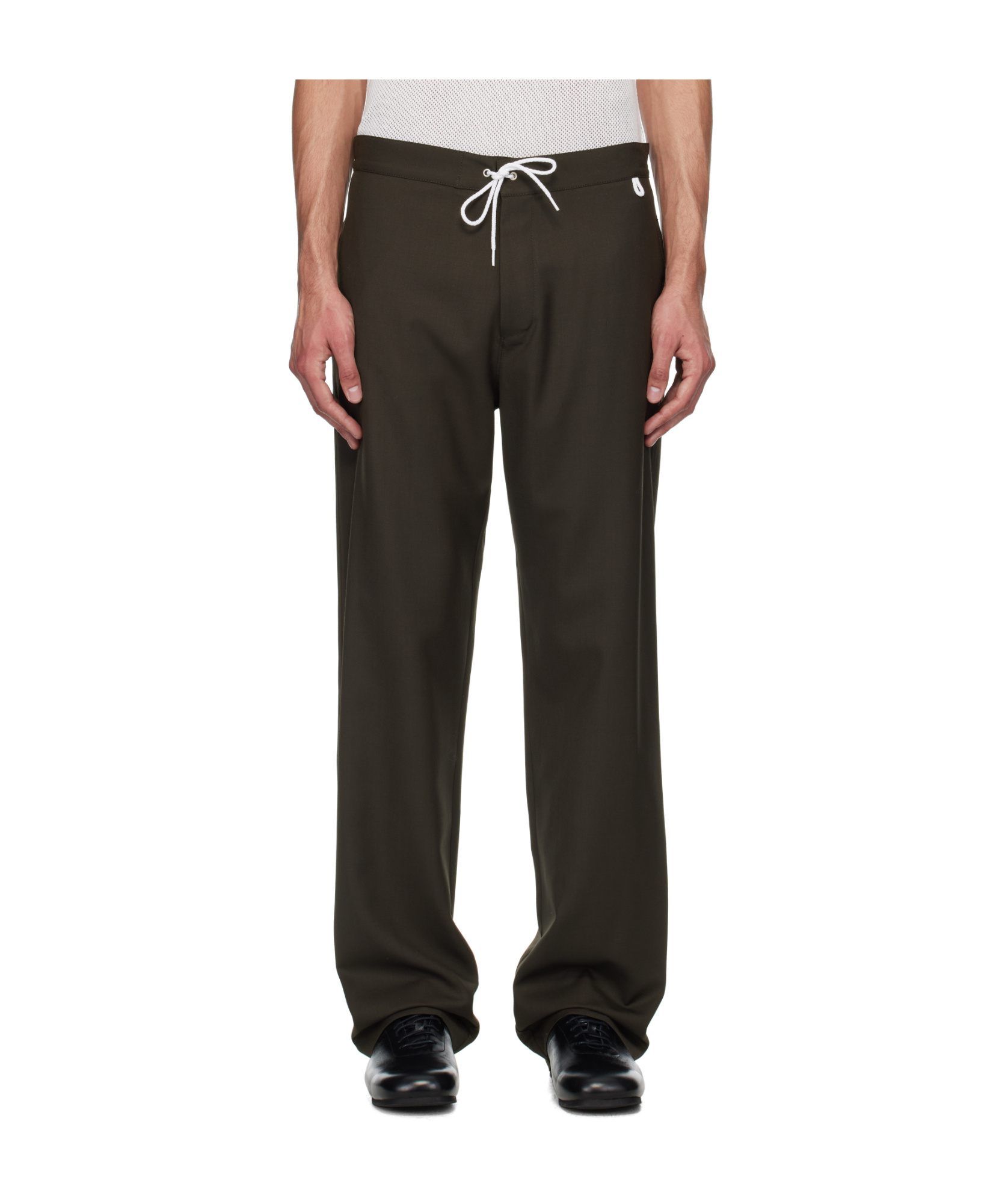 Magliano Campeggio People's Wool Jogger Pants In Black