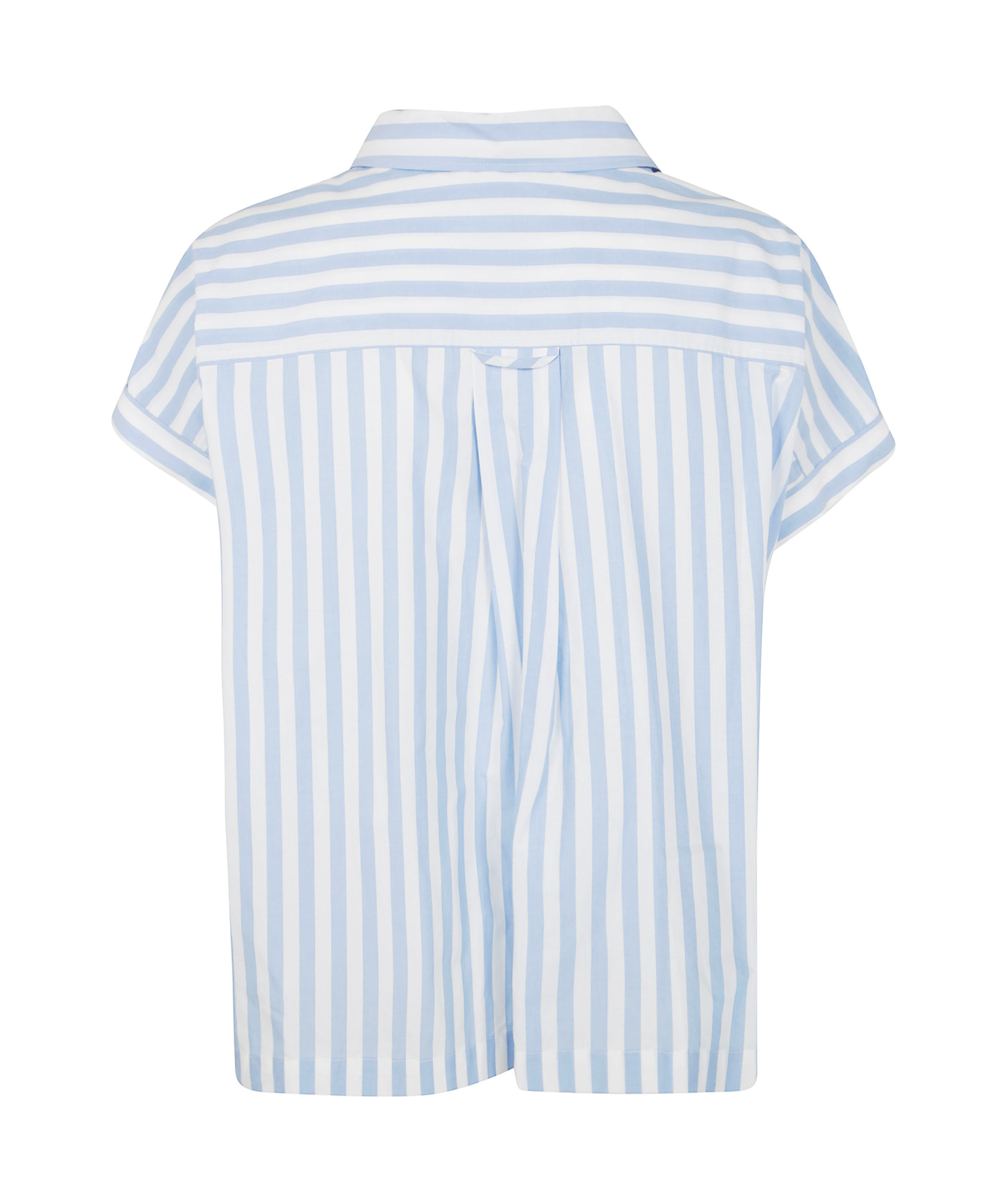 Aspesi Striped Blouse In Light Blue Stripe