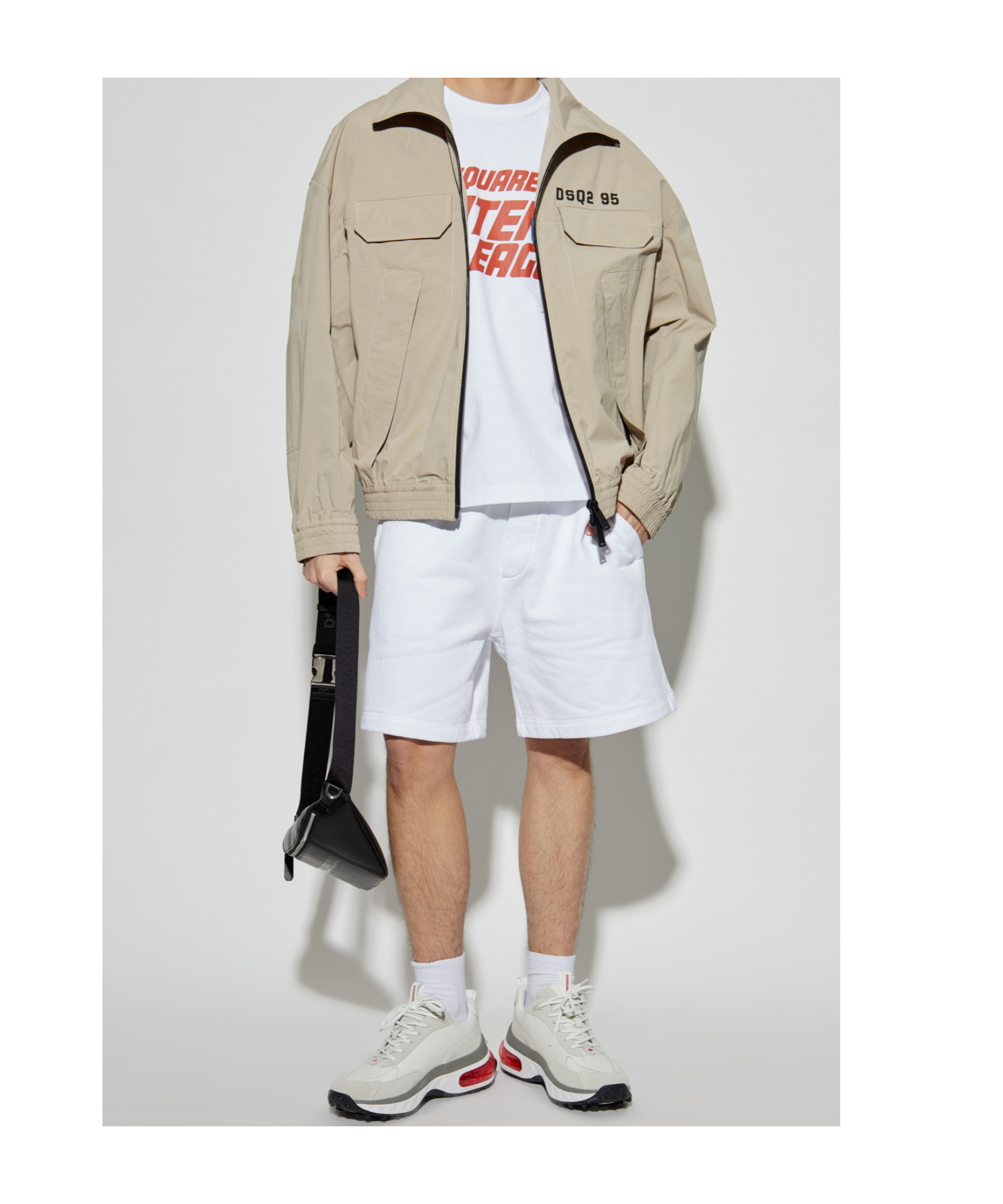 Dsquared2 Logo Shorts In White