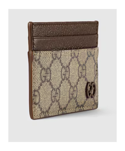 Gucci Men Gg Supreme Fabric Card Holder In Multi