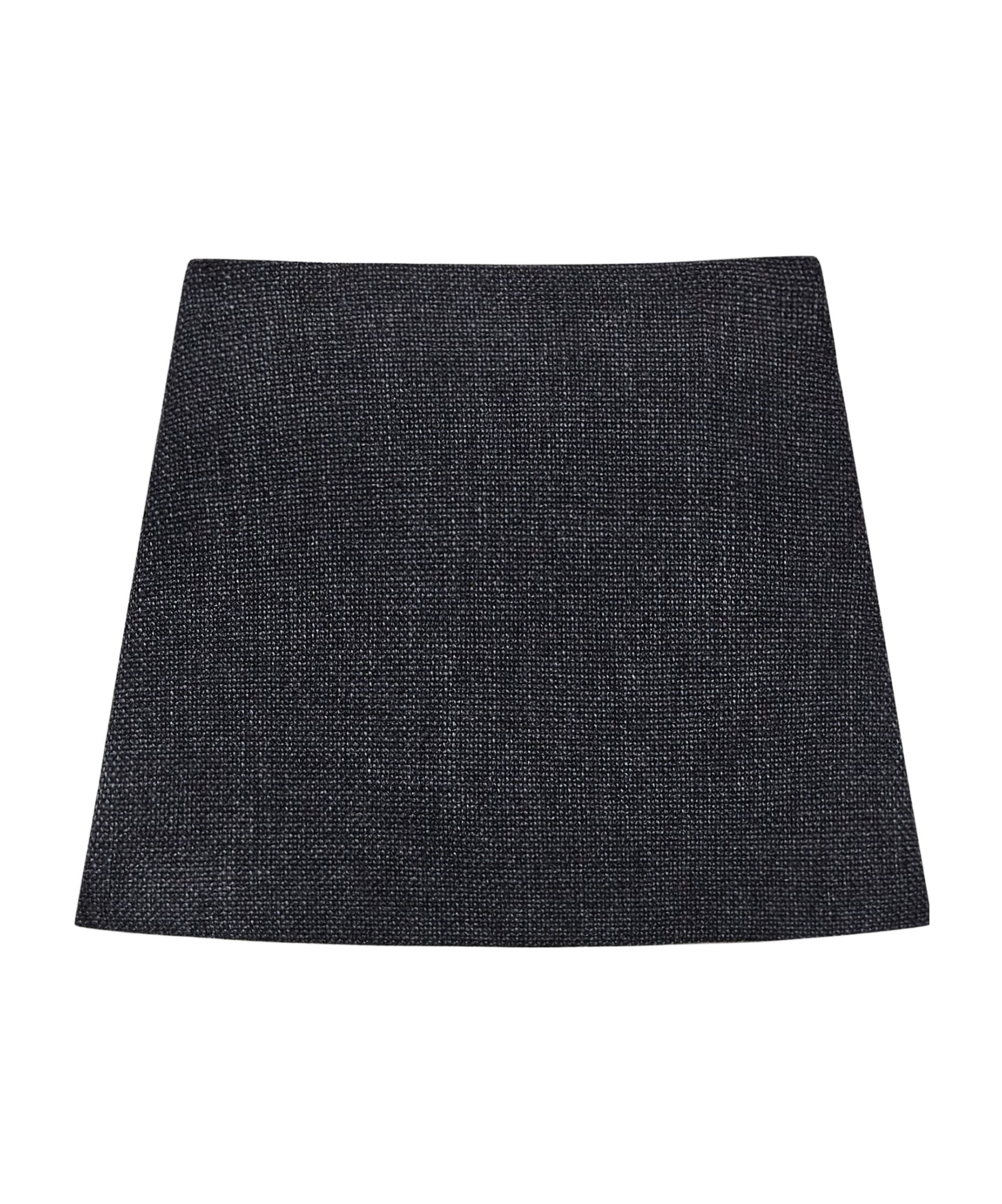 Theory Stitched Wool-cashmere Mini Skirt In Black