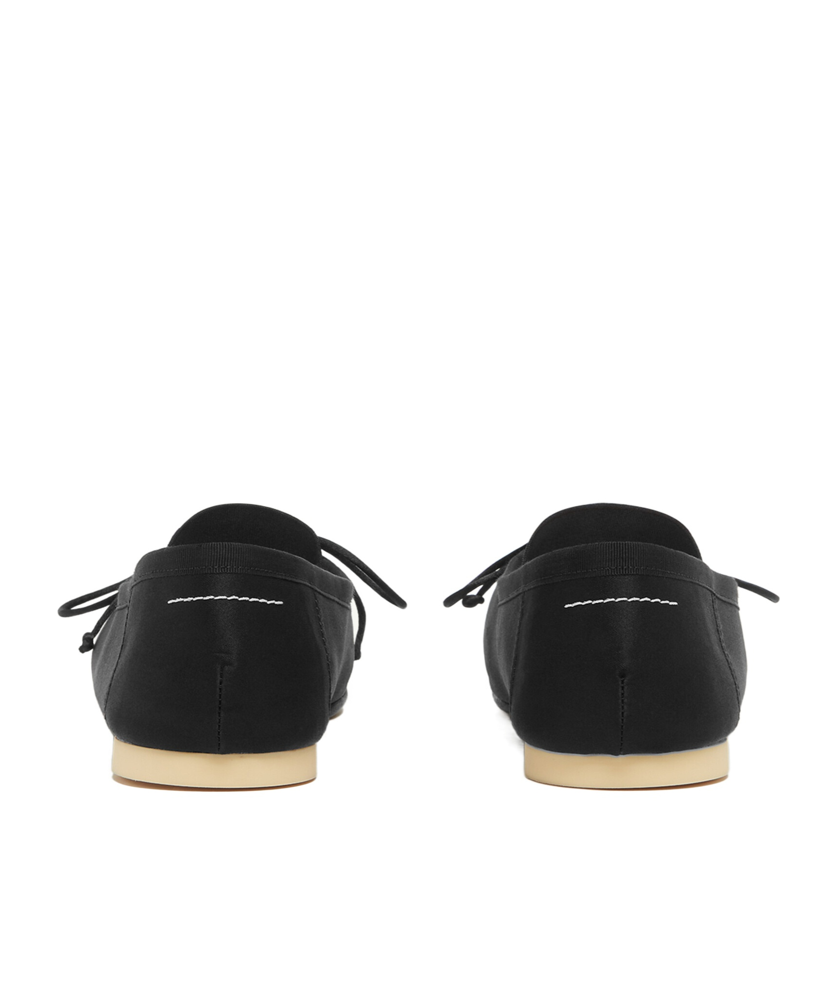 Shop Mm6 Maison Margiela Ballet Flats In Black