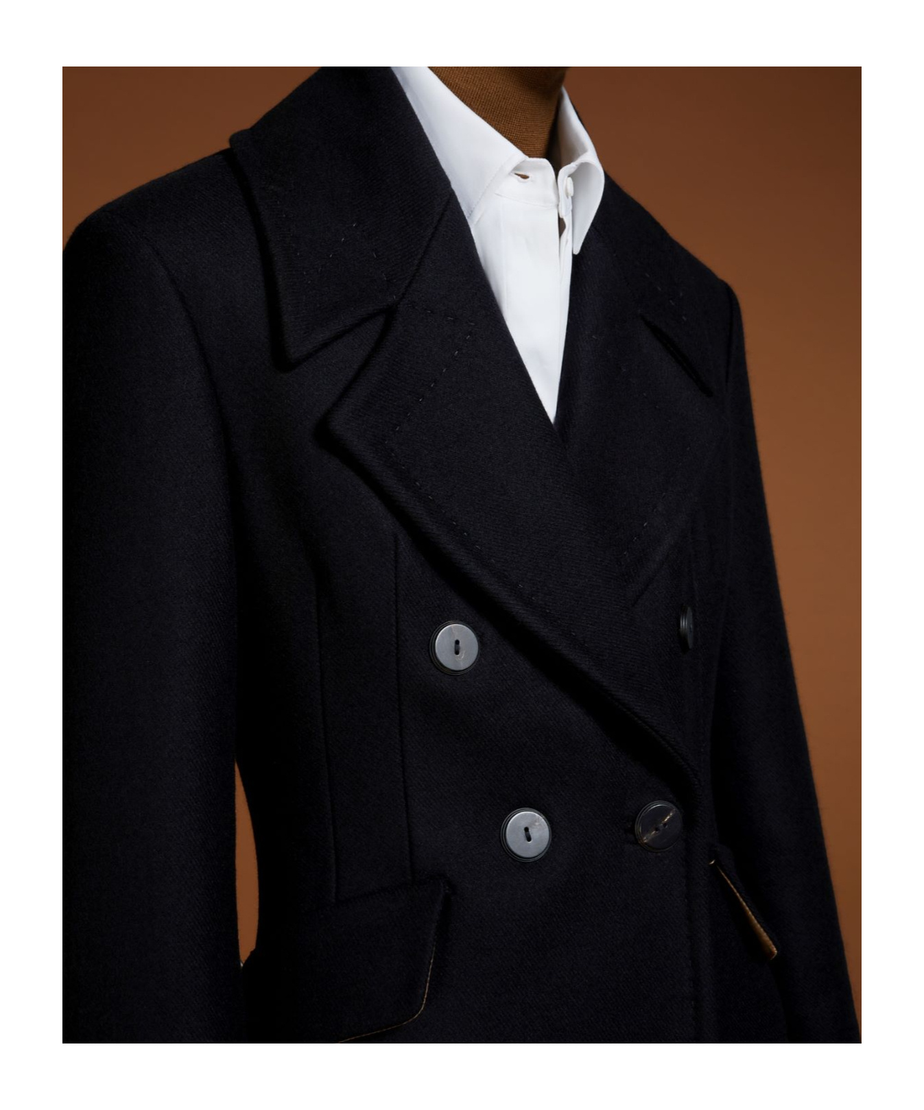 Max Mara Double-breasted Coat In Black