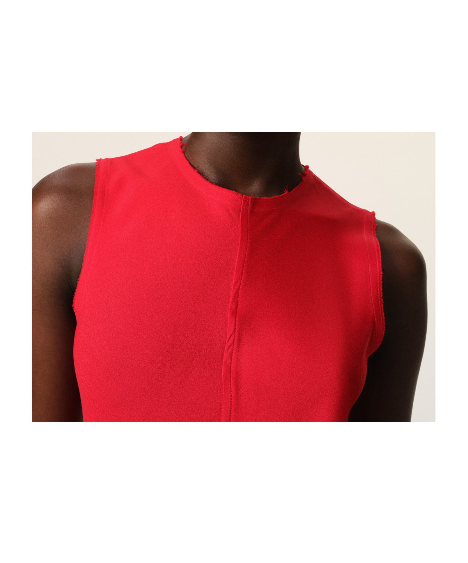 Ami Alexandre Mattiussi Ami Paris Sleeveless Maxi Dress In Red