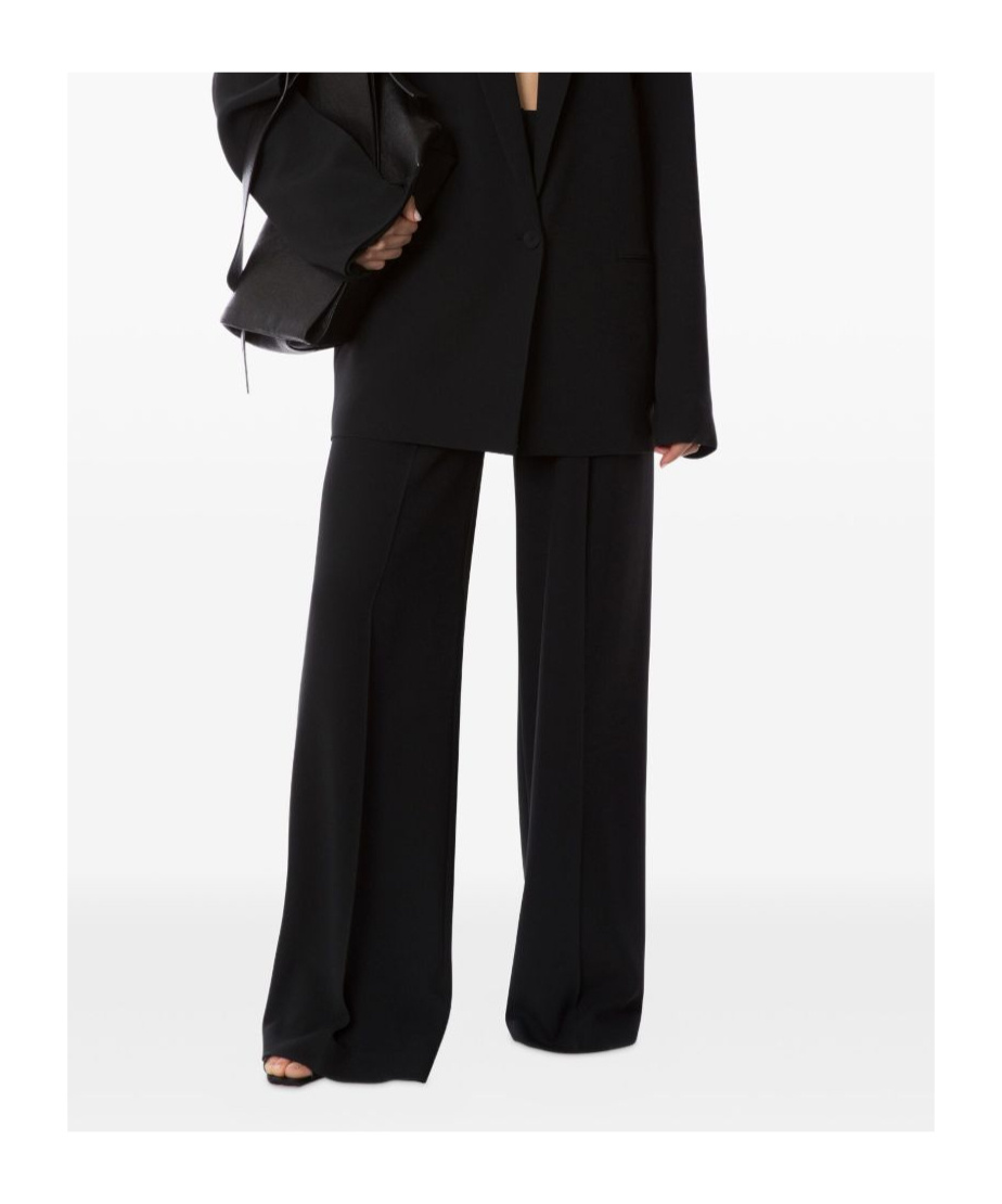 Alberta Ferretti Alberta Ferreti Cady Stretch Wide Leg Trousers In Black