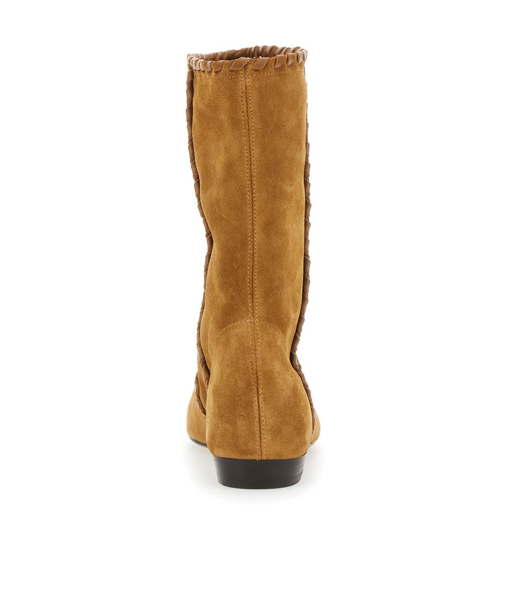 Isabel Marant Suede Short Boots In Brown