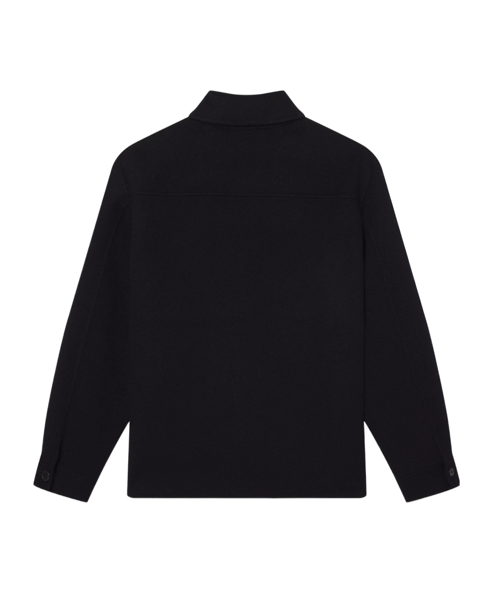 Frame Peak Collar Reversible Jacket In Black