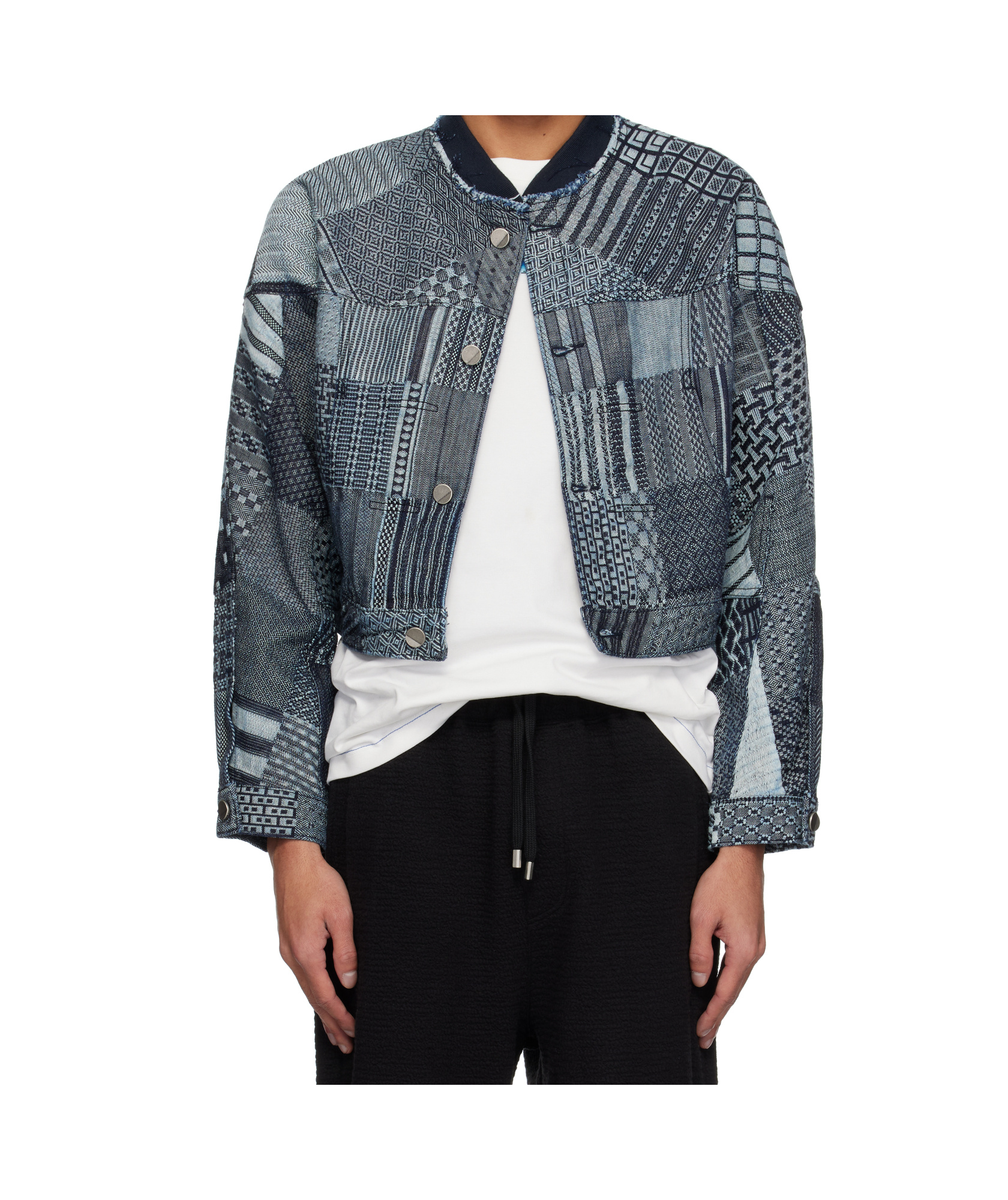 Ader Error Blue Collaz Product. 21 Denim Jacket In Black