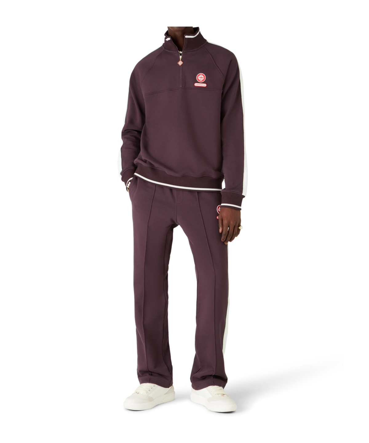 Casablanca Logo Patch Sweatshirt In Brown