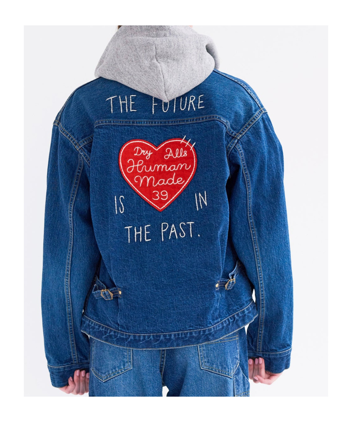 Human Made Buttoned Denim Jacket In Blue