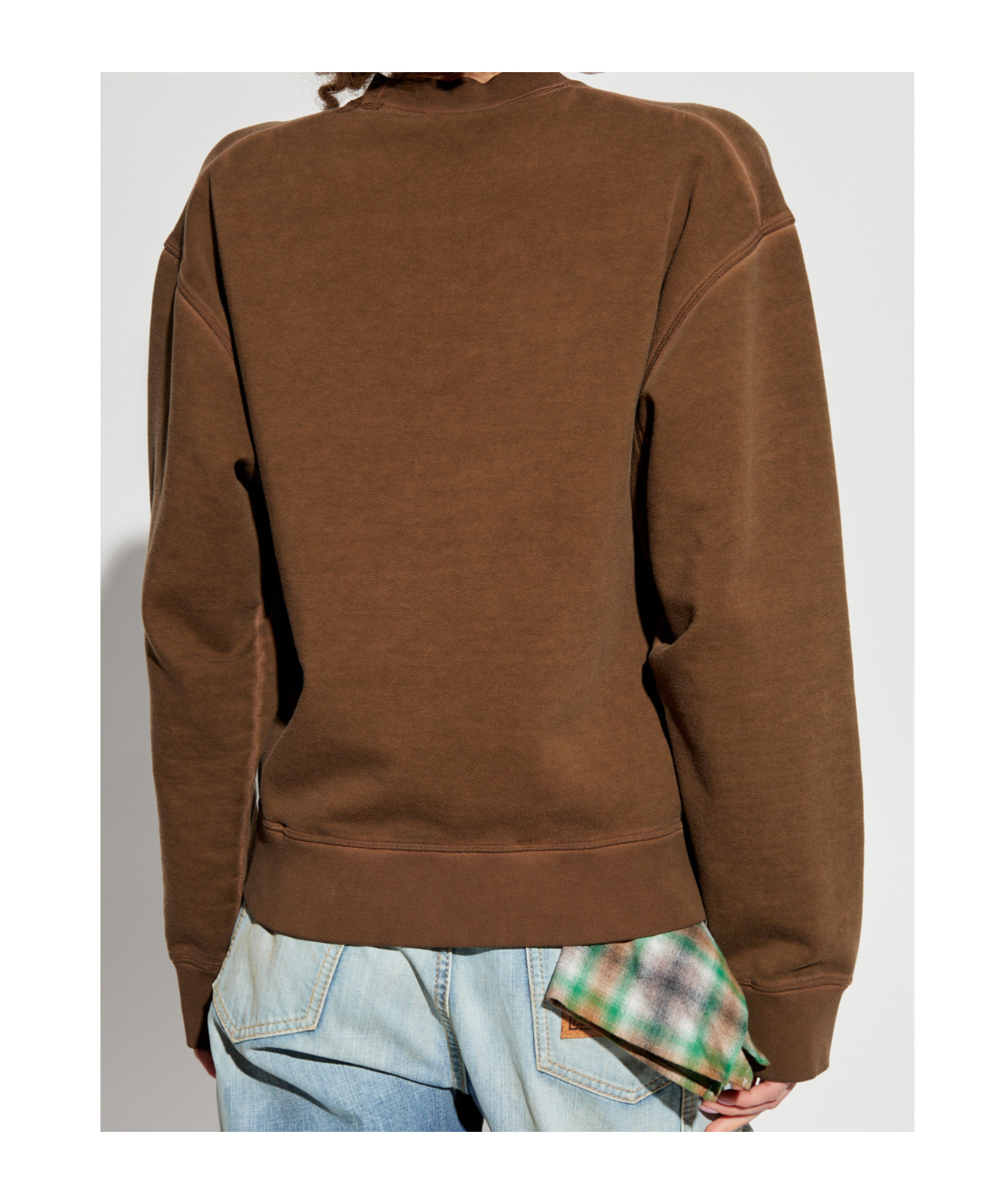 Dsquared2 Printed Sweatshirt In Brown