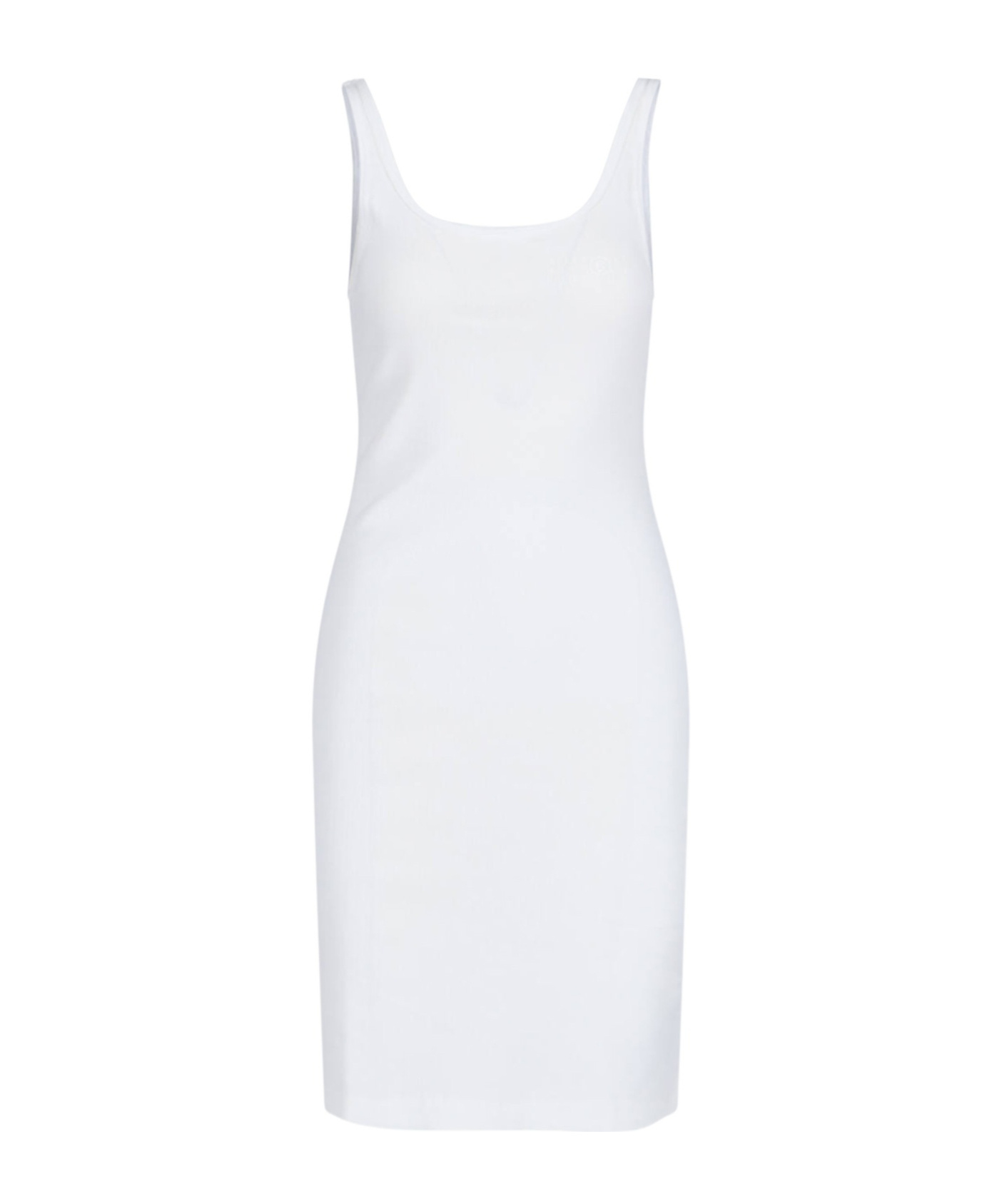 Mm6 Maison Margiela Sleeveless Dress In White