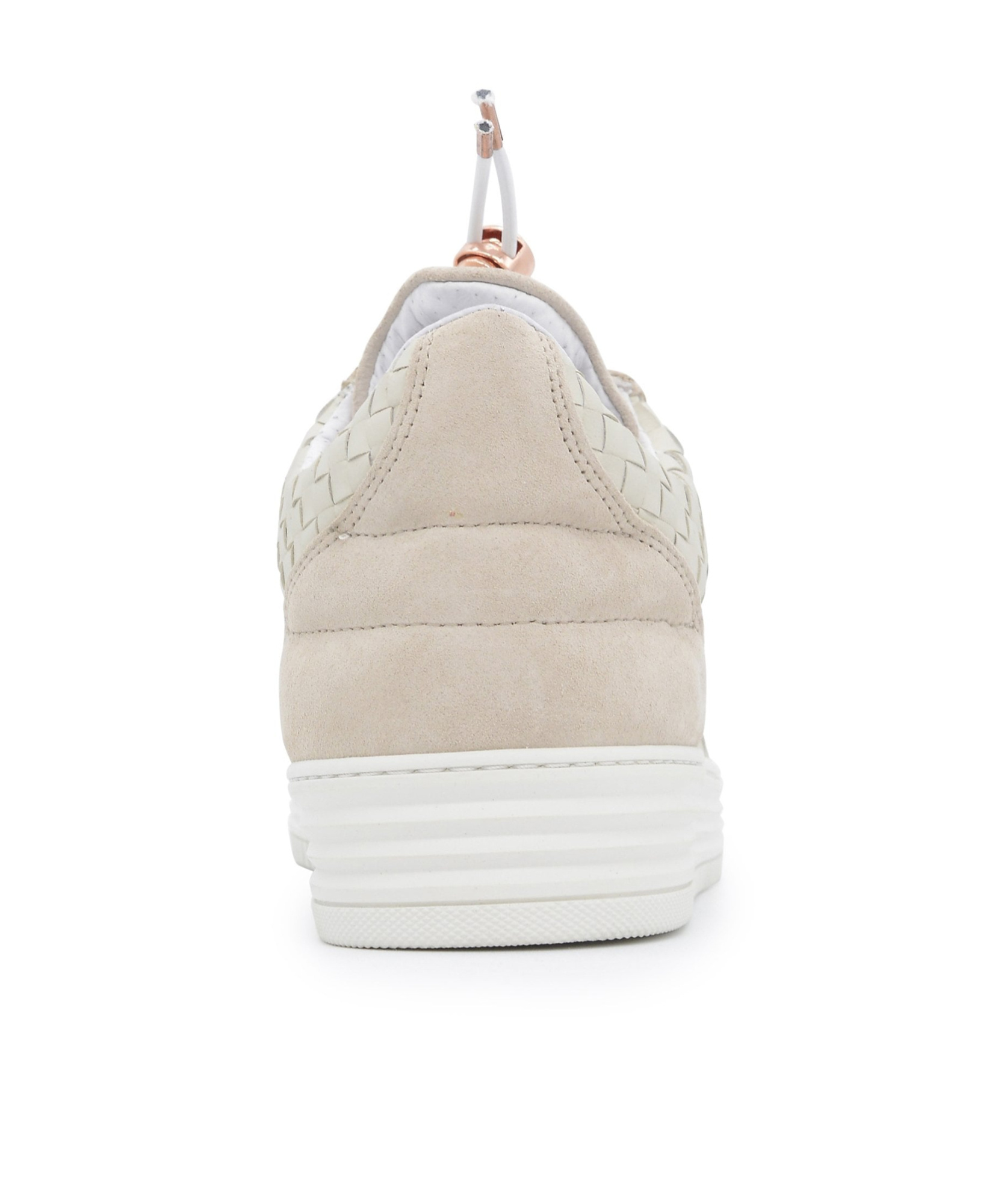 Filling Pieces Round Toe Low-top Casual Shoes In White