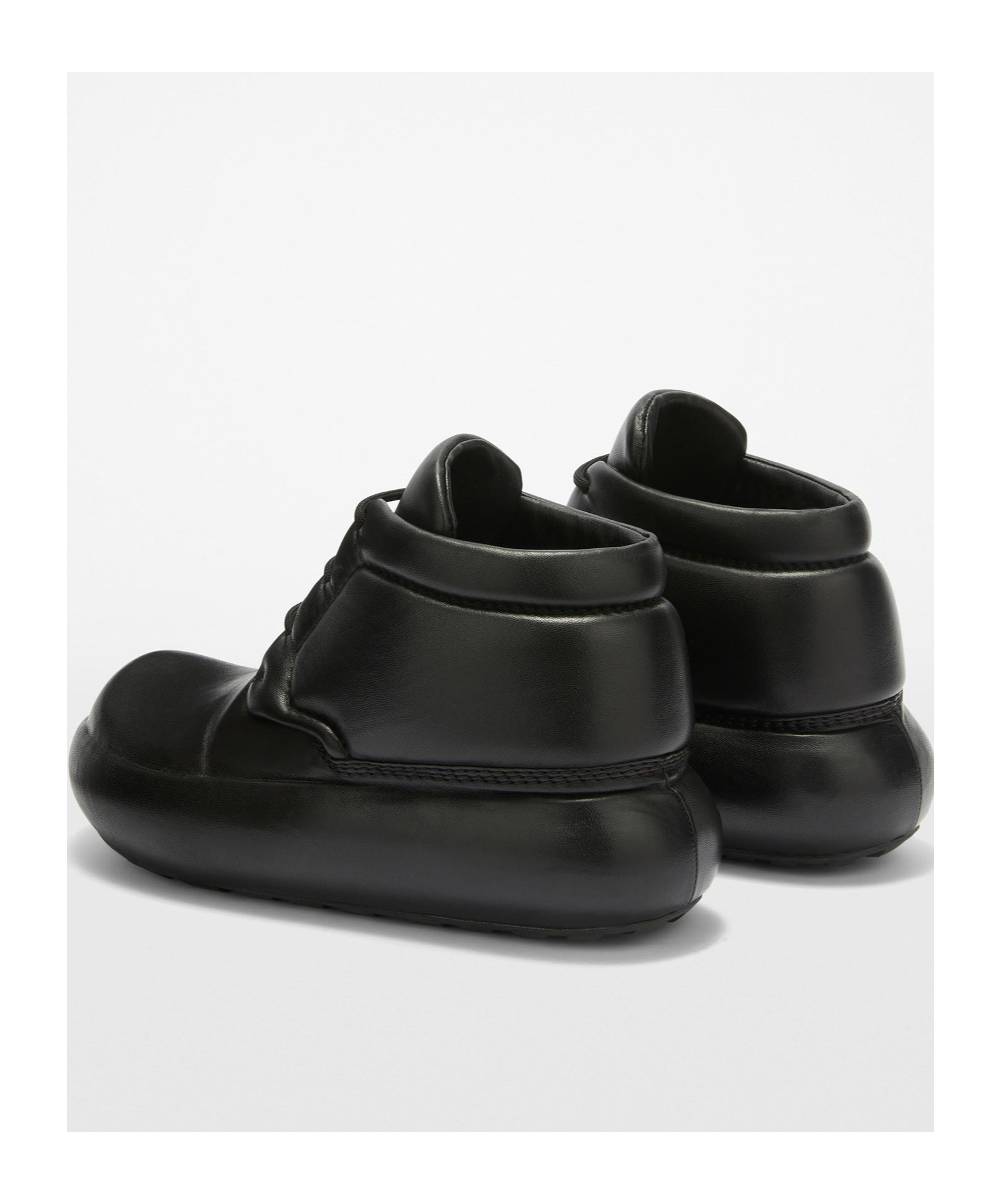 Jil Sander Chunky-sole Leather Ankle Boots In Black