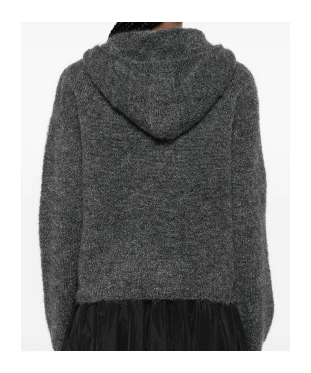 Max Mara 's  Attuale Knitted Hoodie In Gray