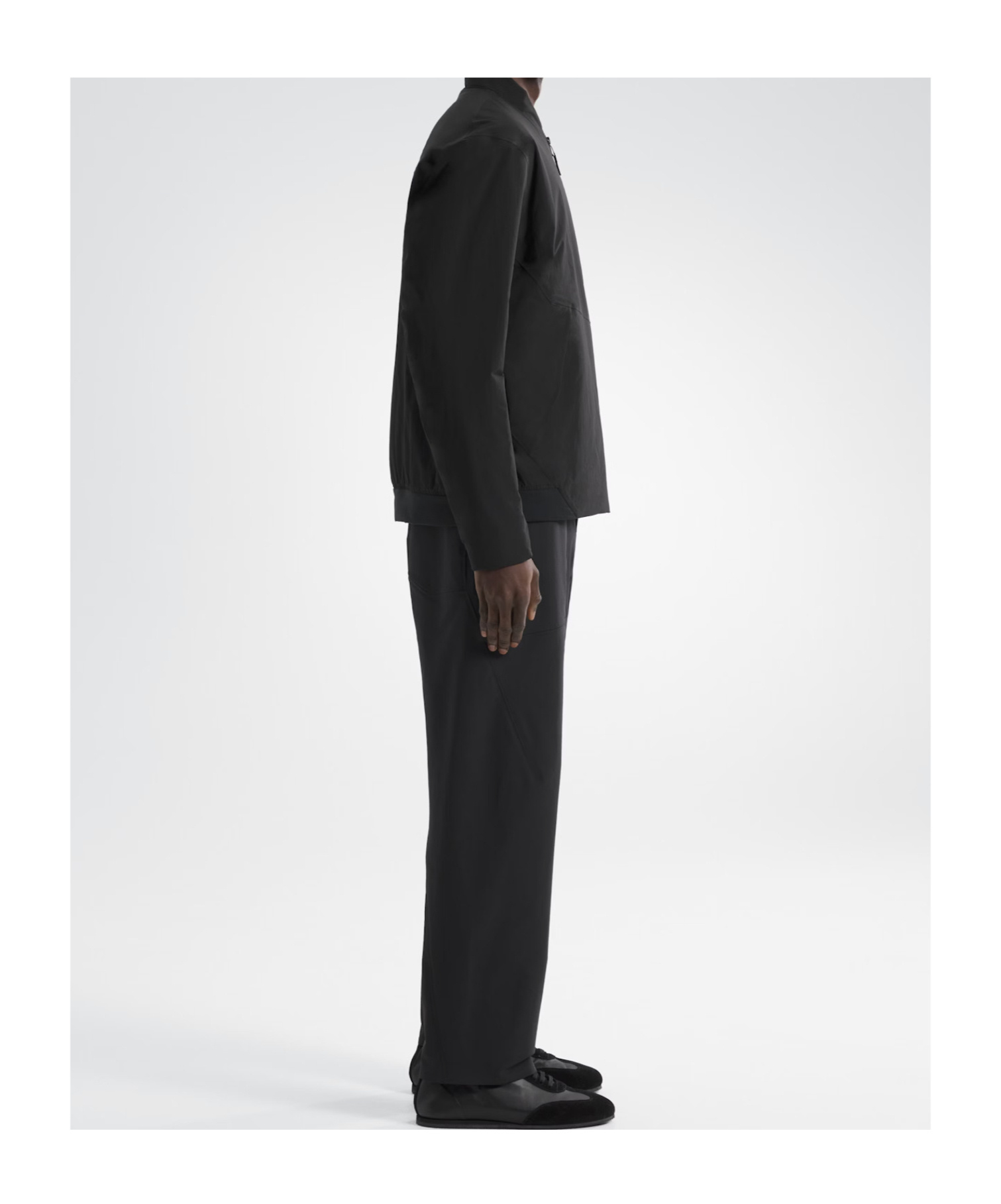 Veilance Diode Stretch Nylon Bomber Jacket In Black