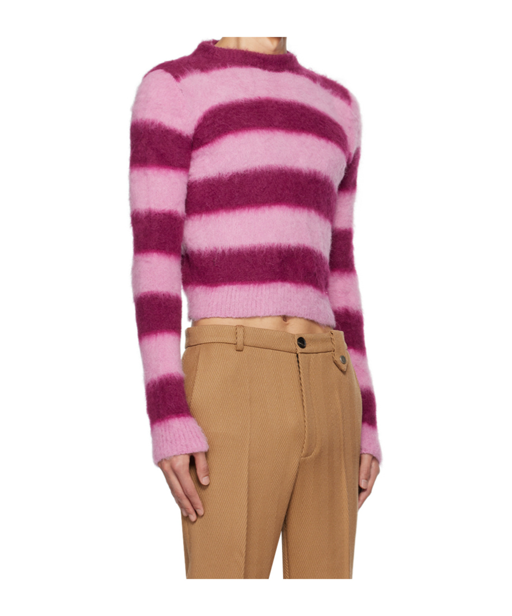 Egonlab Brushed Knitted Sweater In Pink