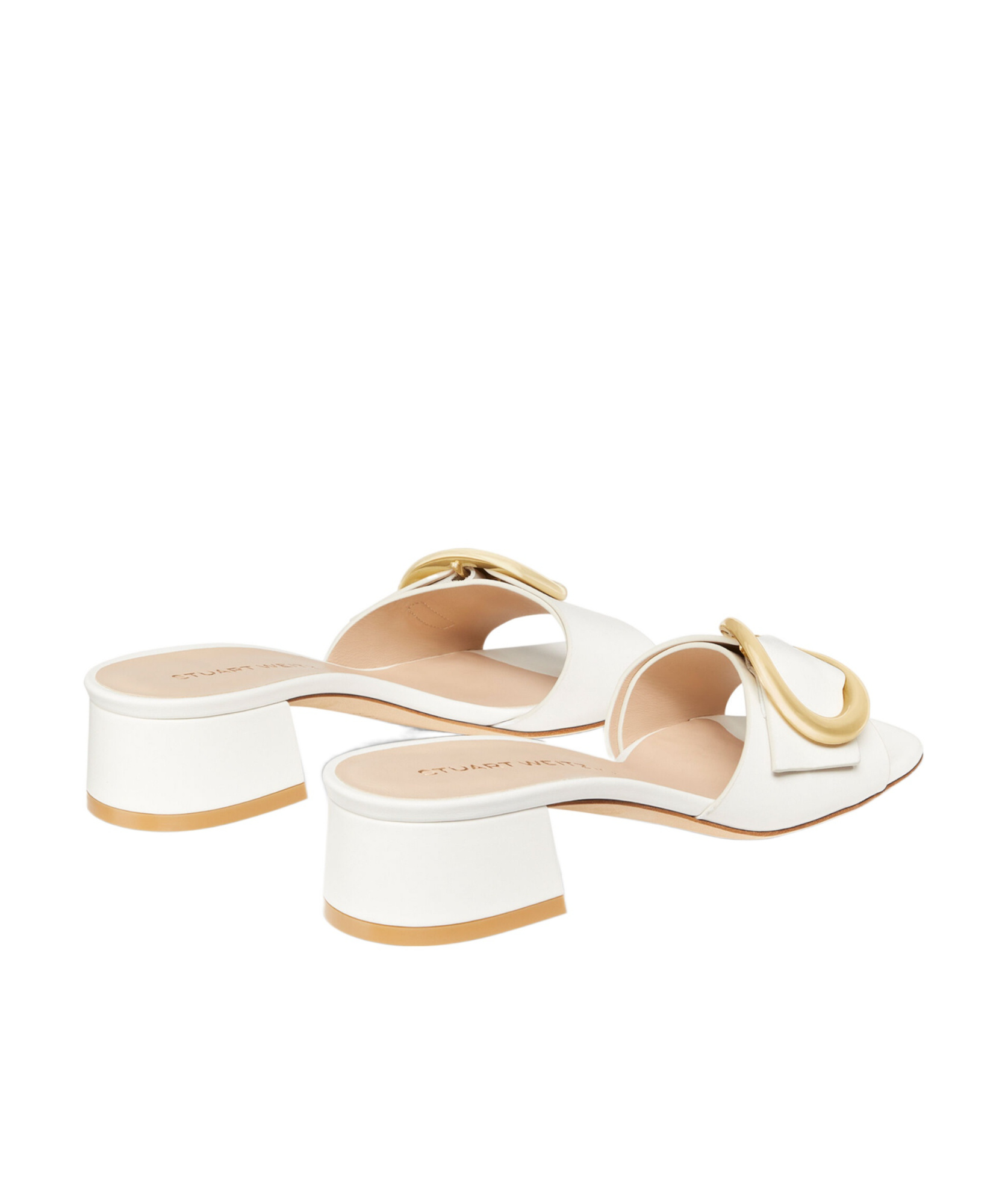 Stuart Weitzman Benni 35 Slide In White