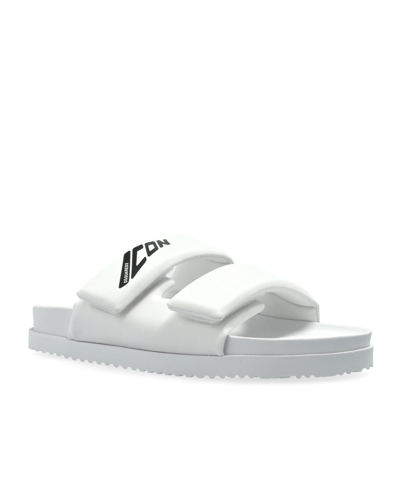Dsquared2 Logo Slippers In White