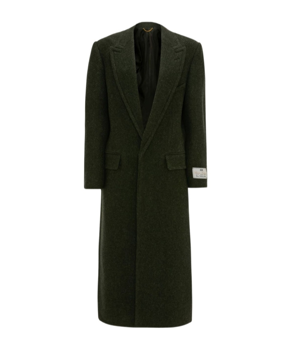 Victoria Beckham Long-sleeved Coat In Green
