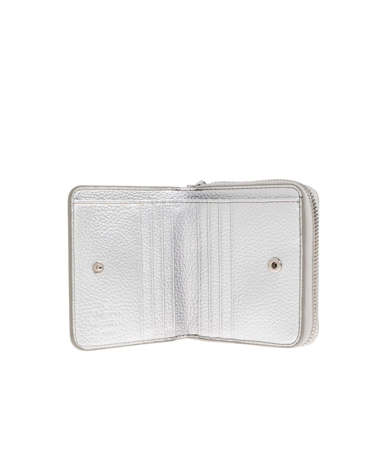 Vivienne Westwood Logo Plaque Zip-around Wallet In Brown