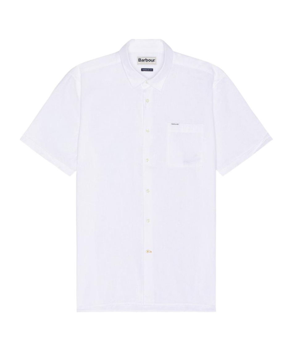 Barbour Short-sleeved Shirt In White