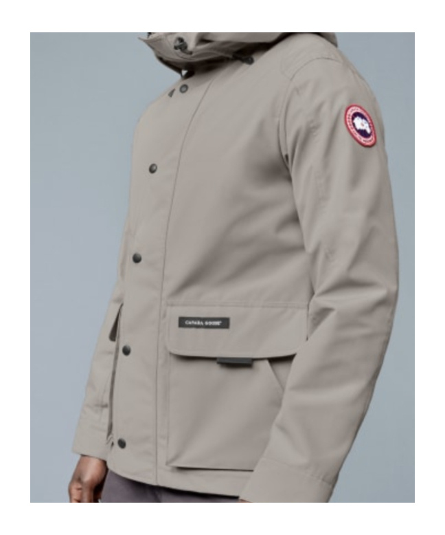 Canada Goose Lockeport Hooded Jacket In Gray