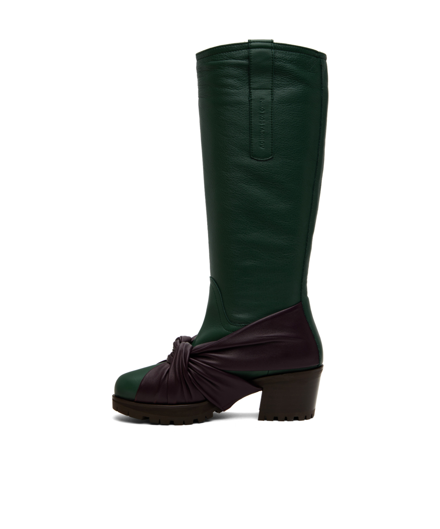 Kiko Kostadinov Stiefel Mit Knoten 65mm In Black