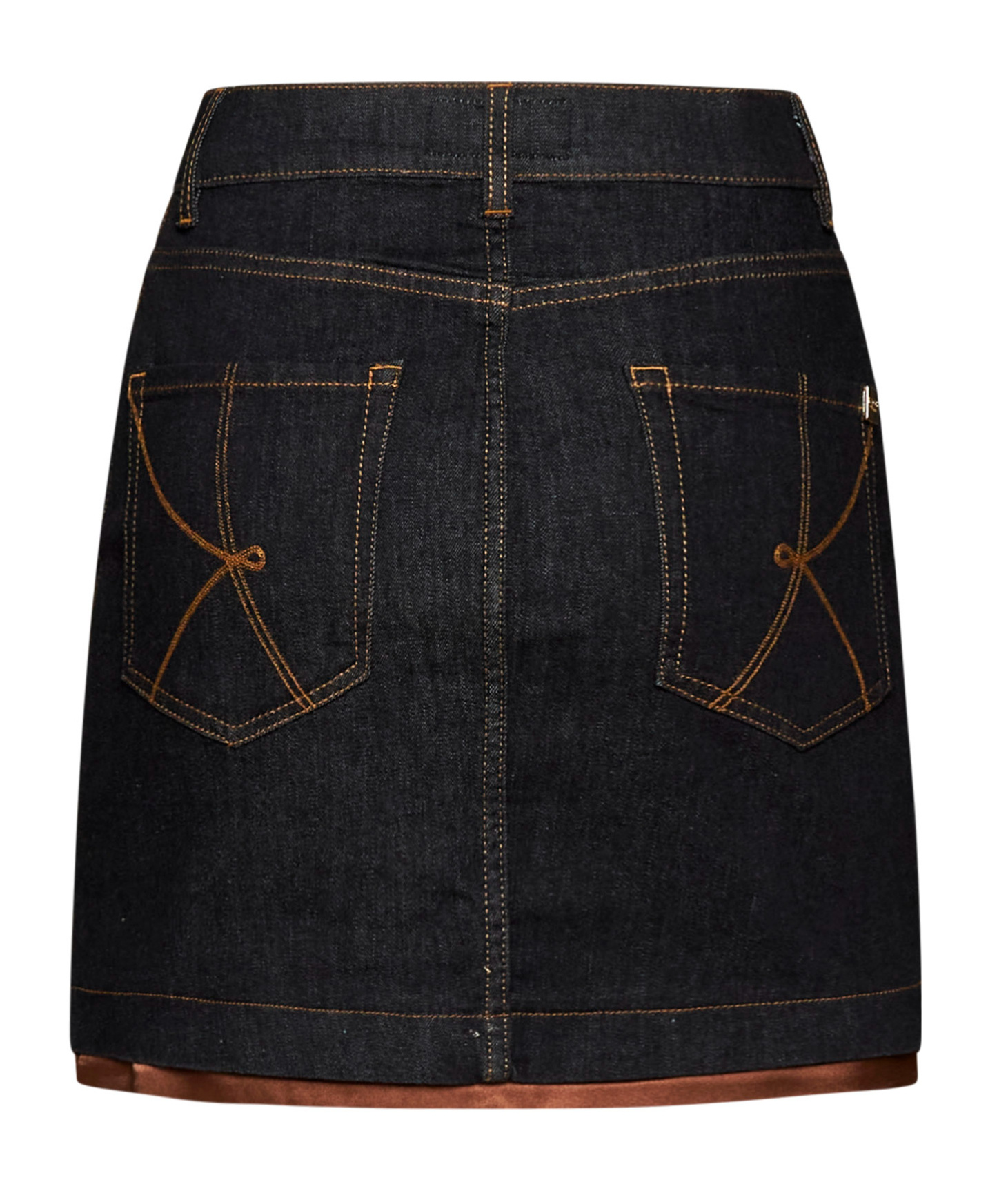 Kaos Denim Skirt With Belt Loops In Black