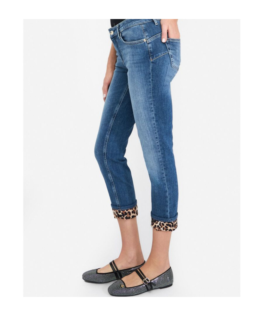 Liu •jo Skinny Jeans With Turn-ups In Blue