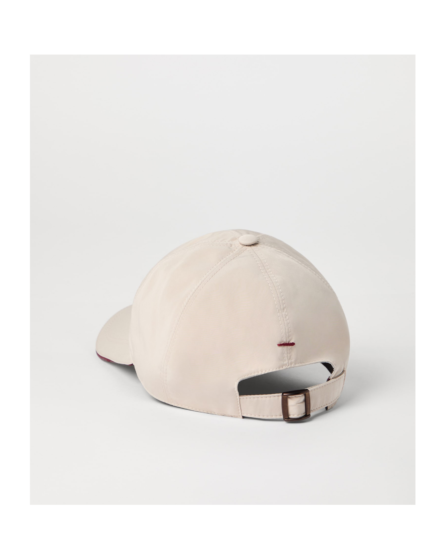 Brunello Cucinelli Water-resistant Microfibre Embroidered Baseball Cap In White
