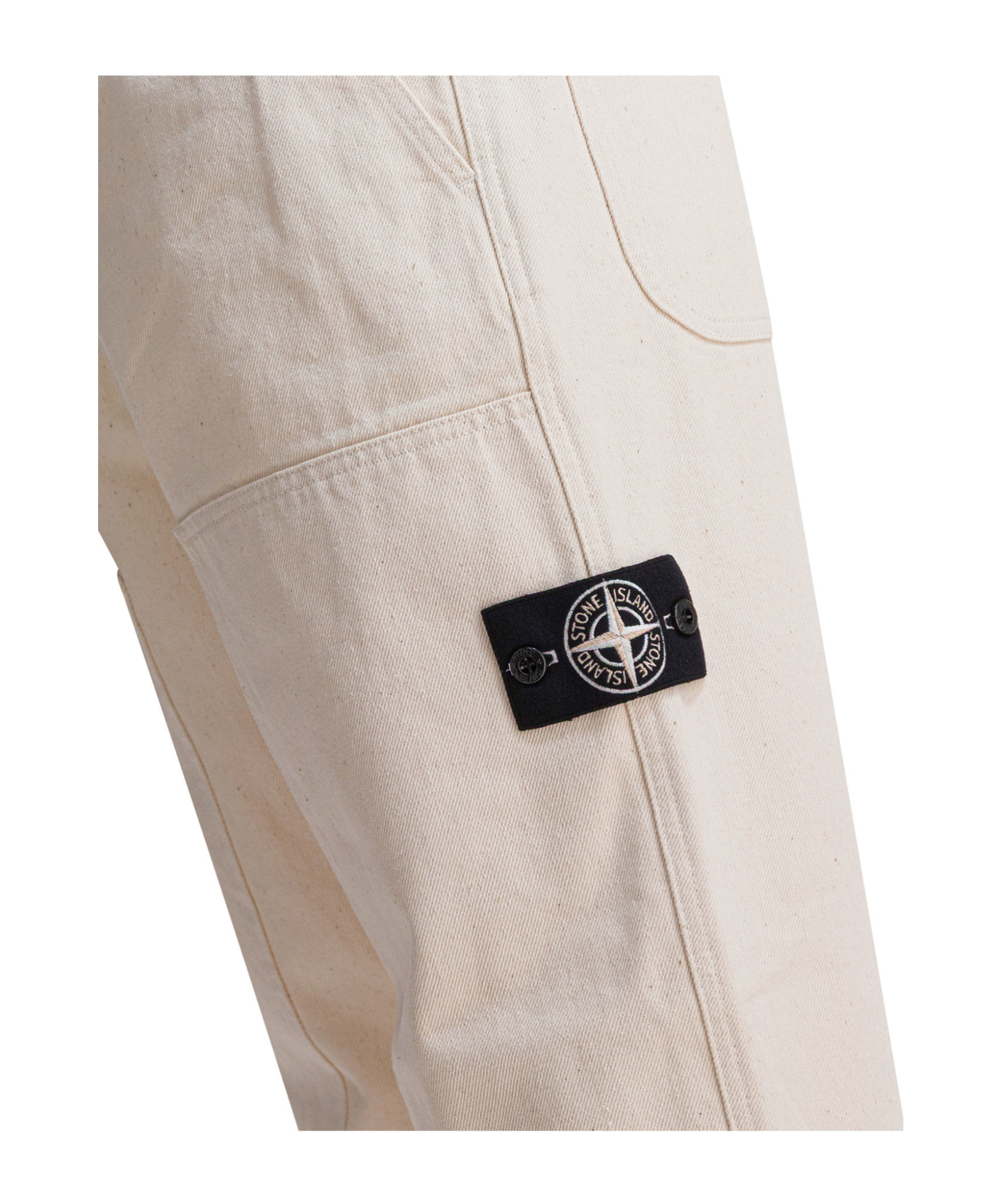 Stone Island Elastic Waist Casual Pants In Neutral