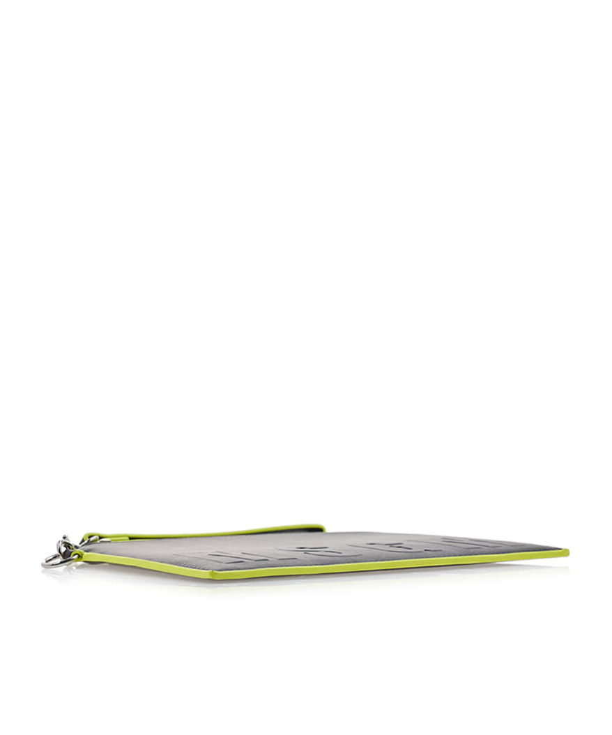 Msgm Zippered Clutch In Black