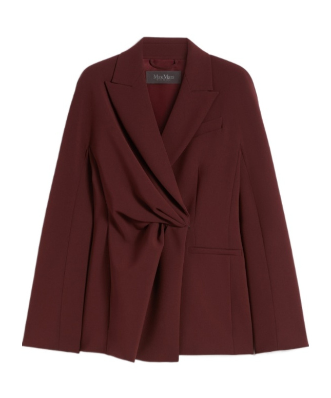 Max Mara Wrap Casual Jacket In Brown