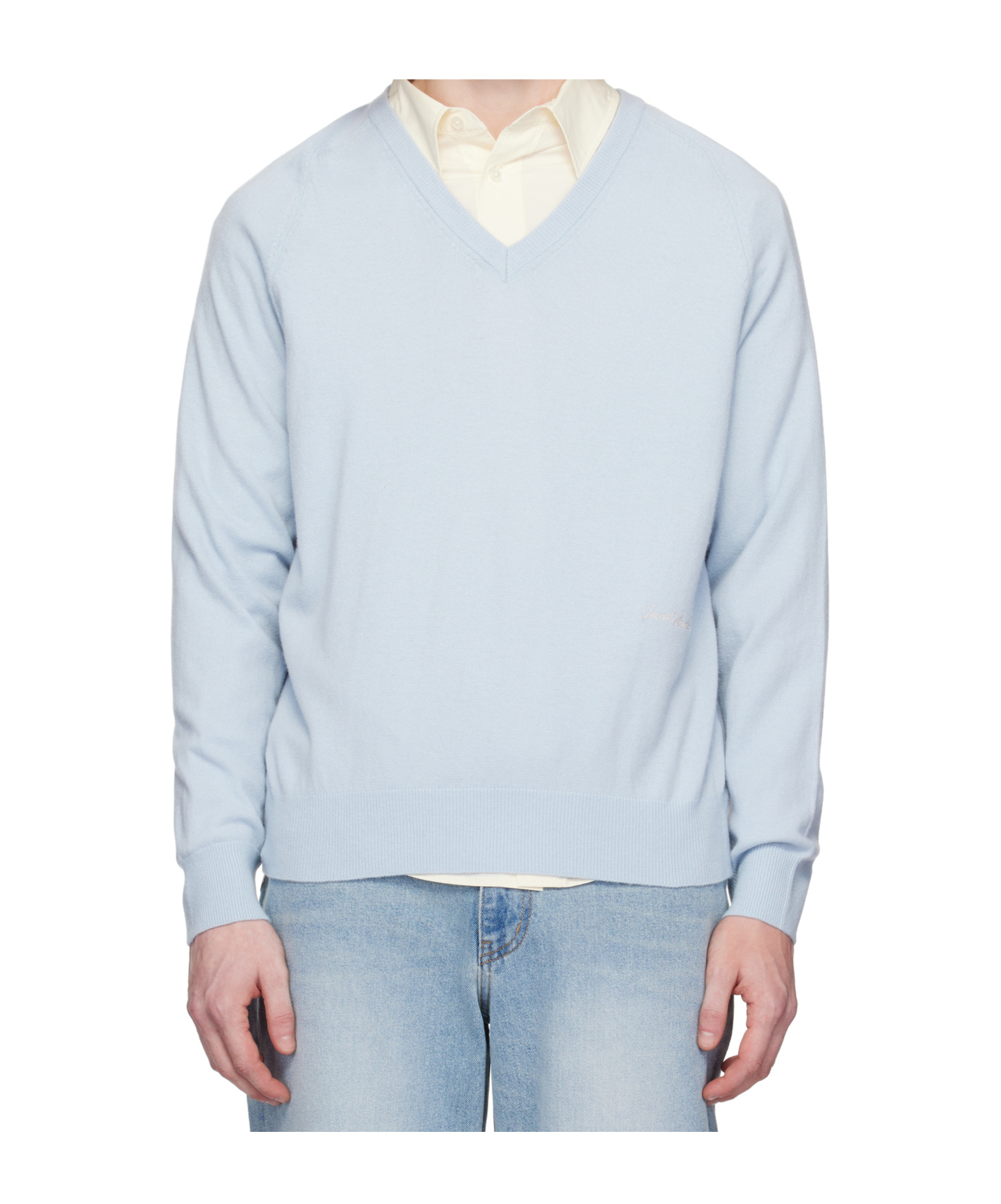 Dunst Unisex Soft V-neck Sweater