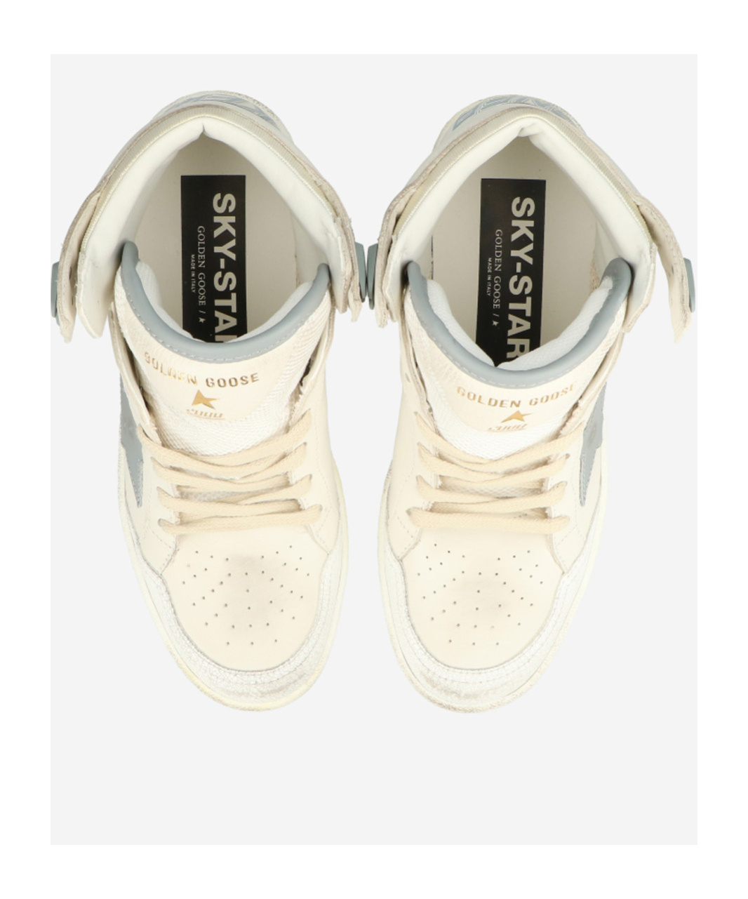 Golden Goose Lace-up High-top Casual Shoes In White